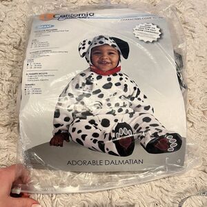 NWT California Costumes Baby Adorable 6-12 months, White/Black Dalmatian